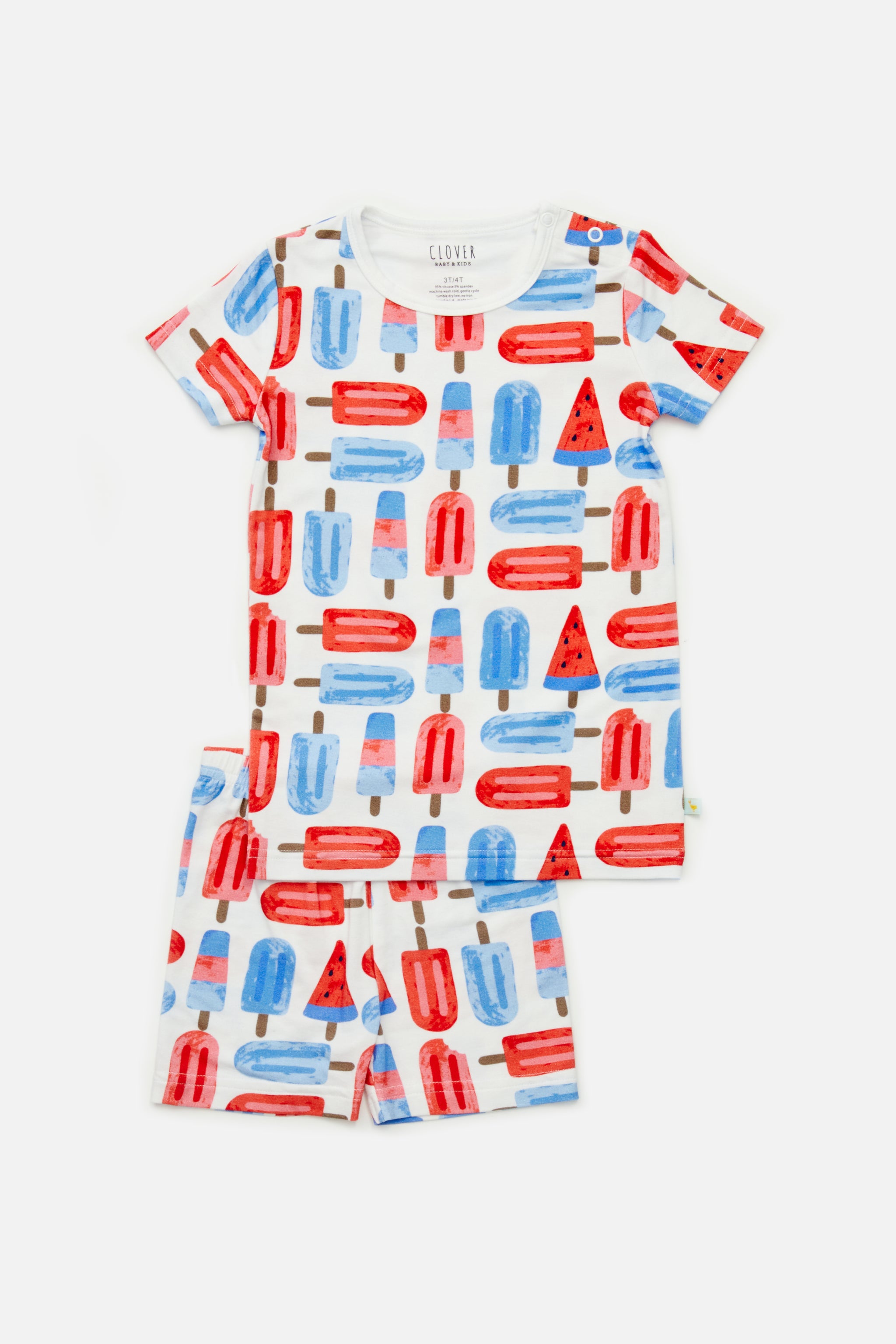Shorts Pajama Set - Popsicles