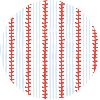 Soft & Stretchy Zipper Footie - Baseball Stripes