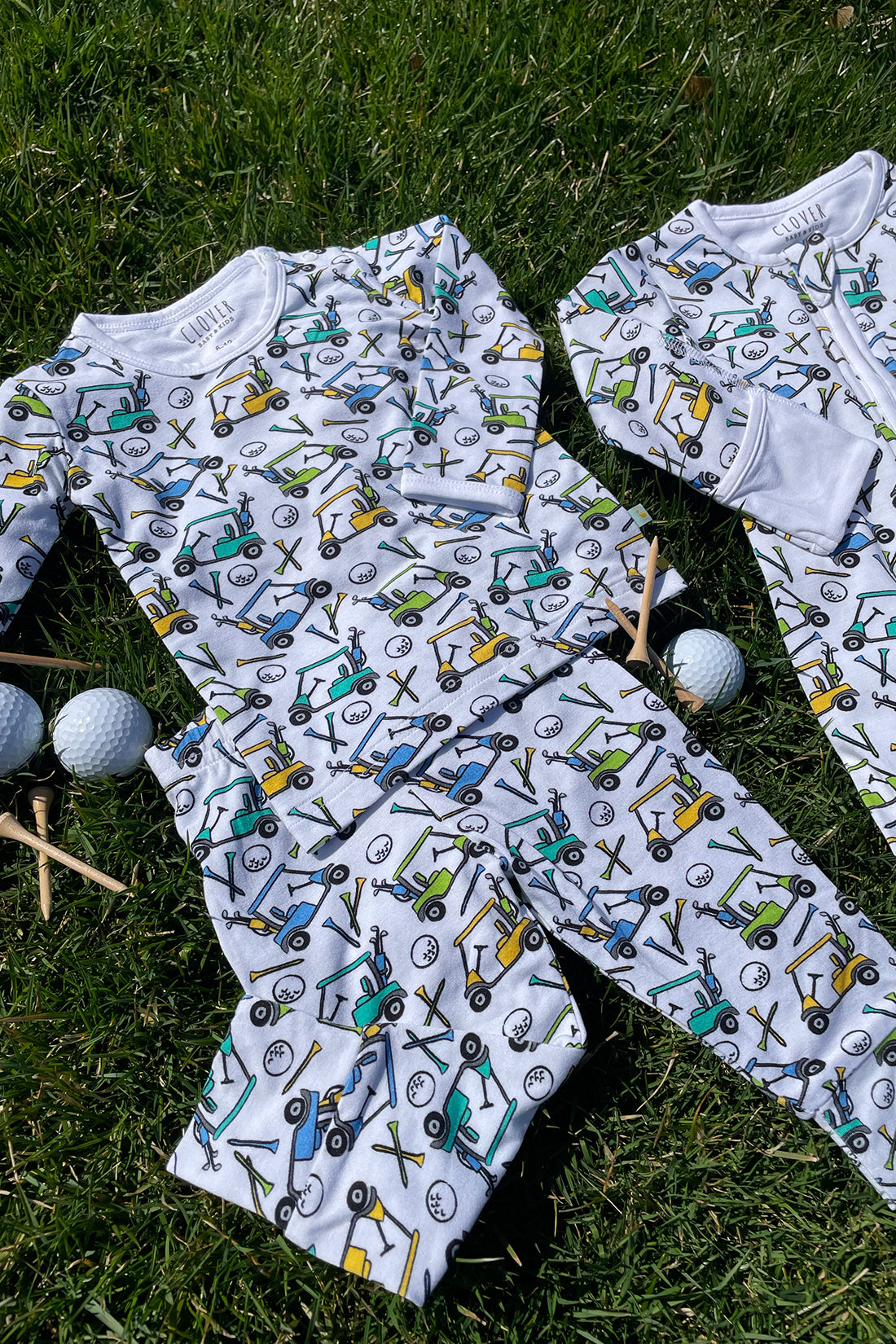 Long Sleeve Pajama Set - Golf