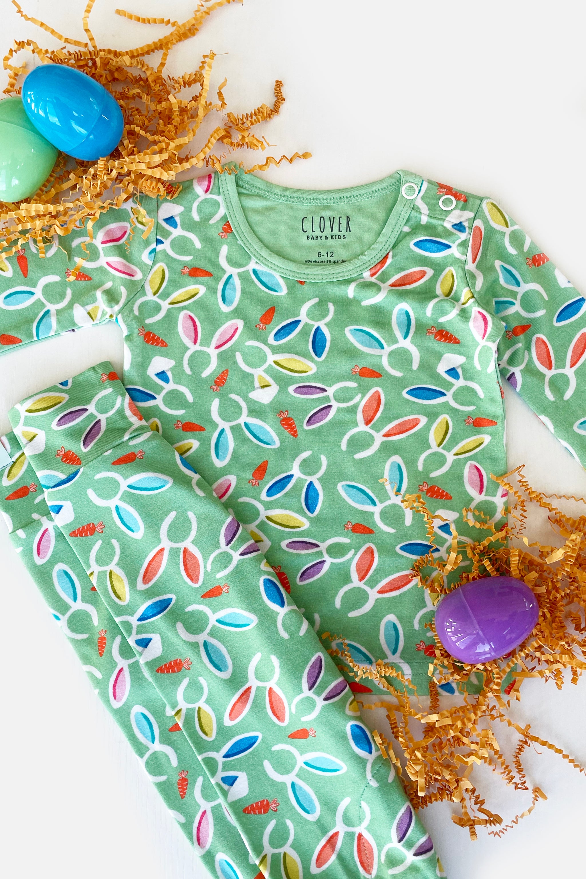Long Sleeve Pajama Set - Easter Bunny Ears