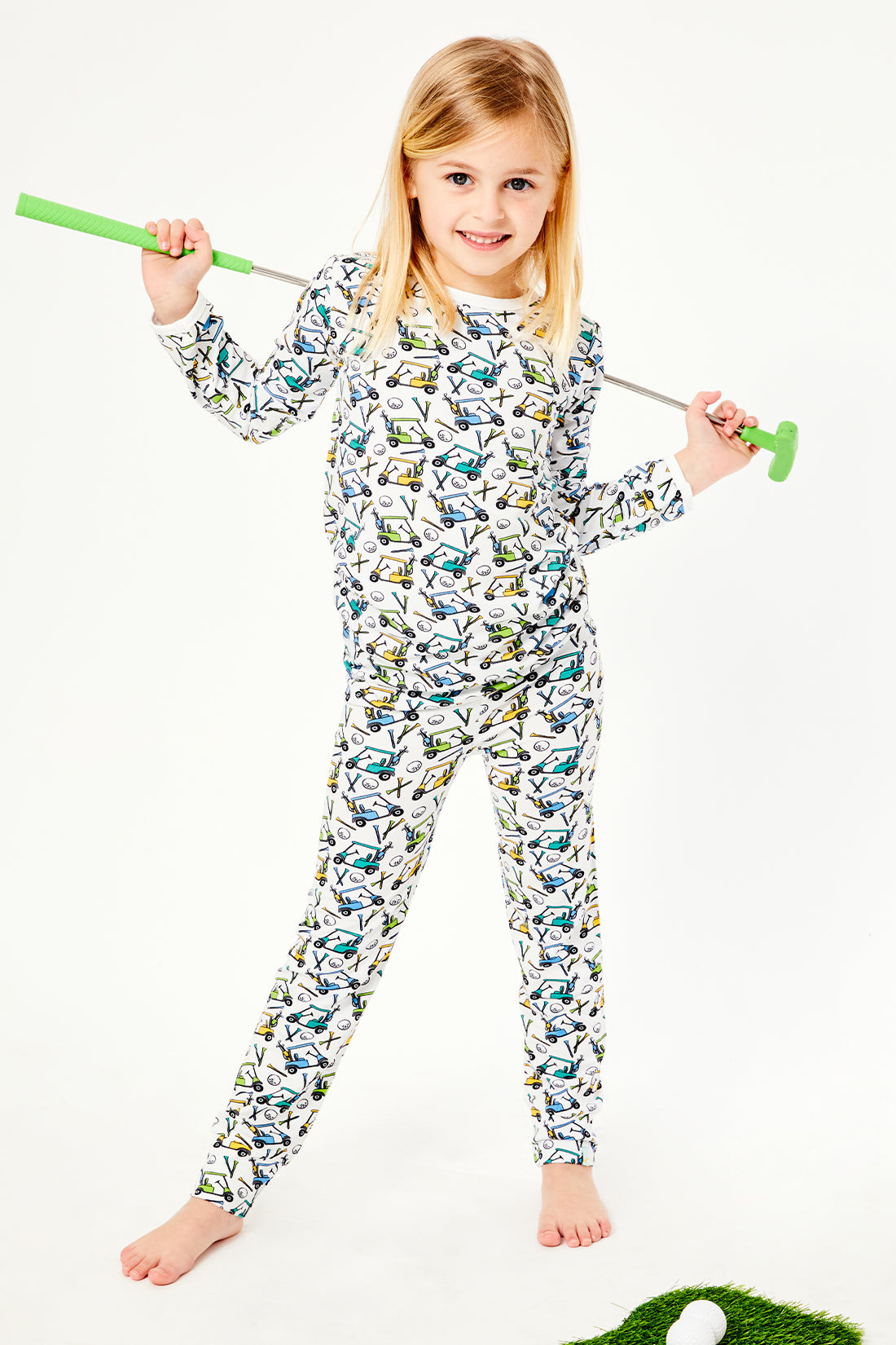 Girl Golf Game 2-Piece Pajama Set by Lyda Baby main image 0