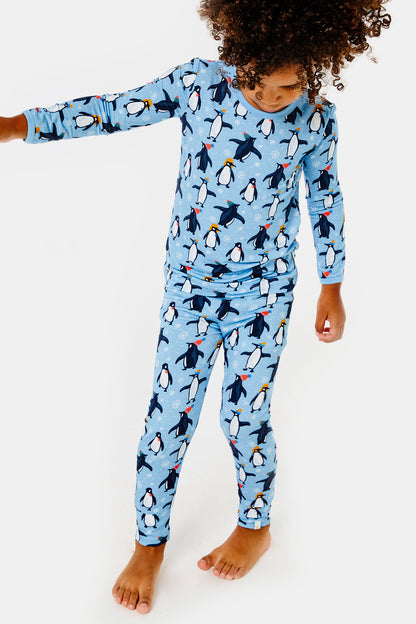 Long Sleeve Pajama Set - Penguins