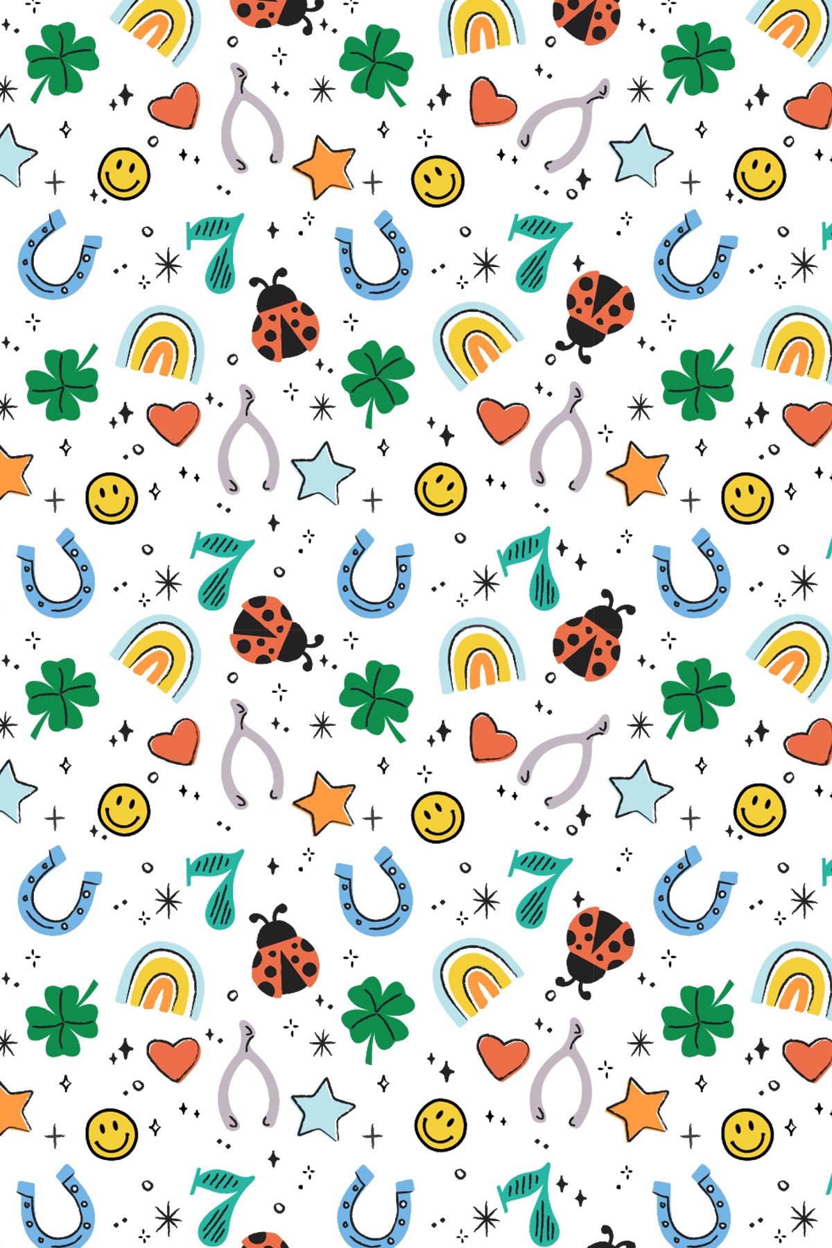 Soft &amp; Stretchy Zipper Footie - Lucky Charms