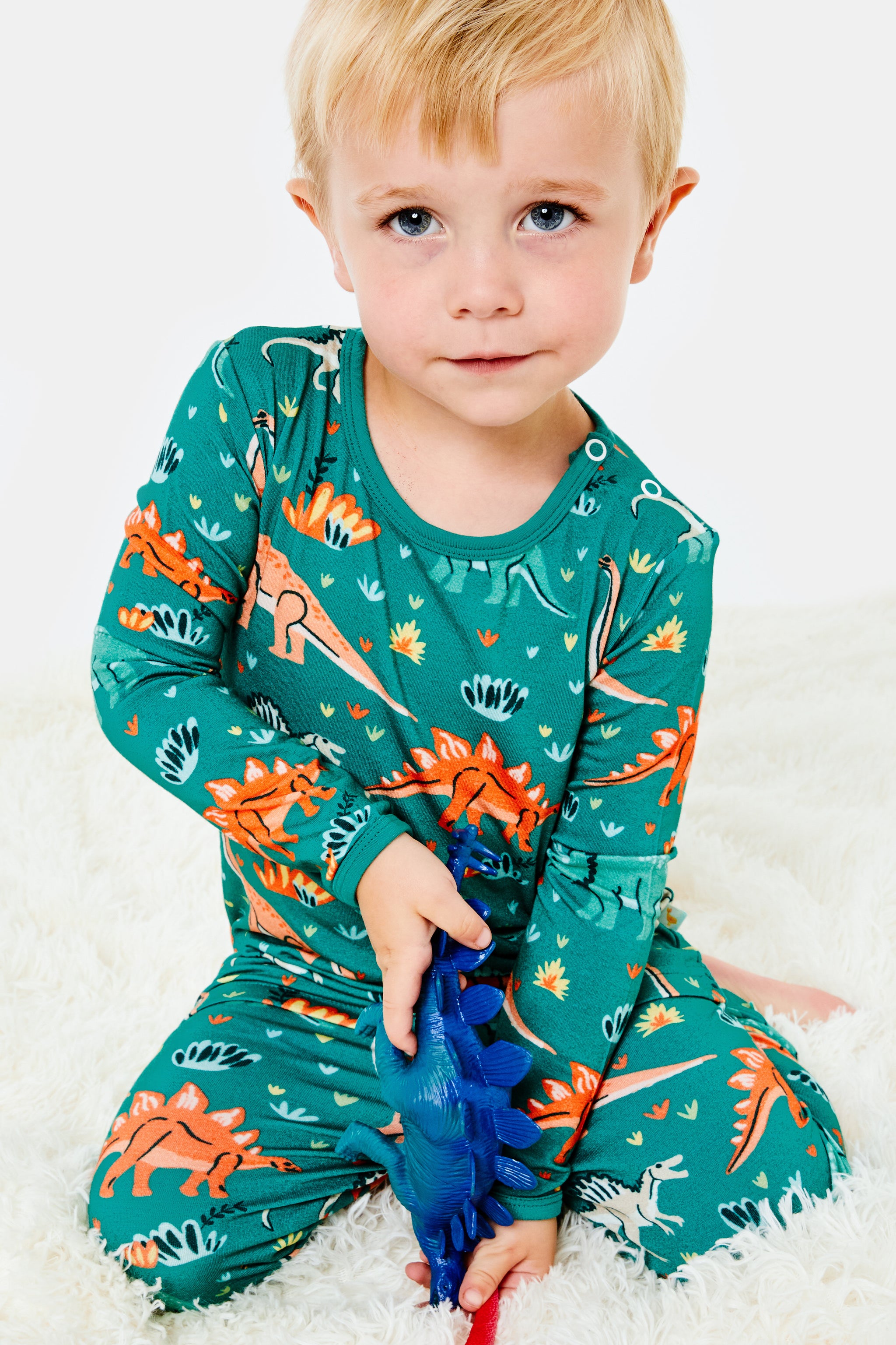 Long Sleeve Pajama Set - Dinosaur Jungle