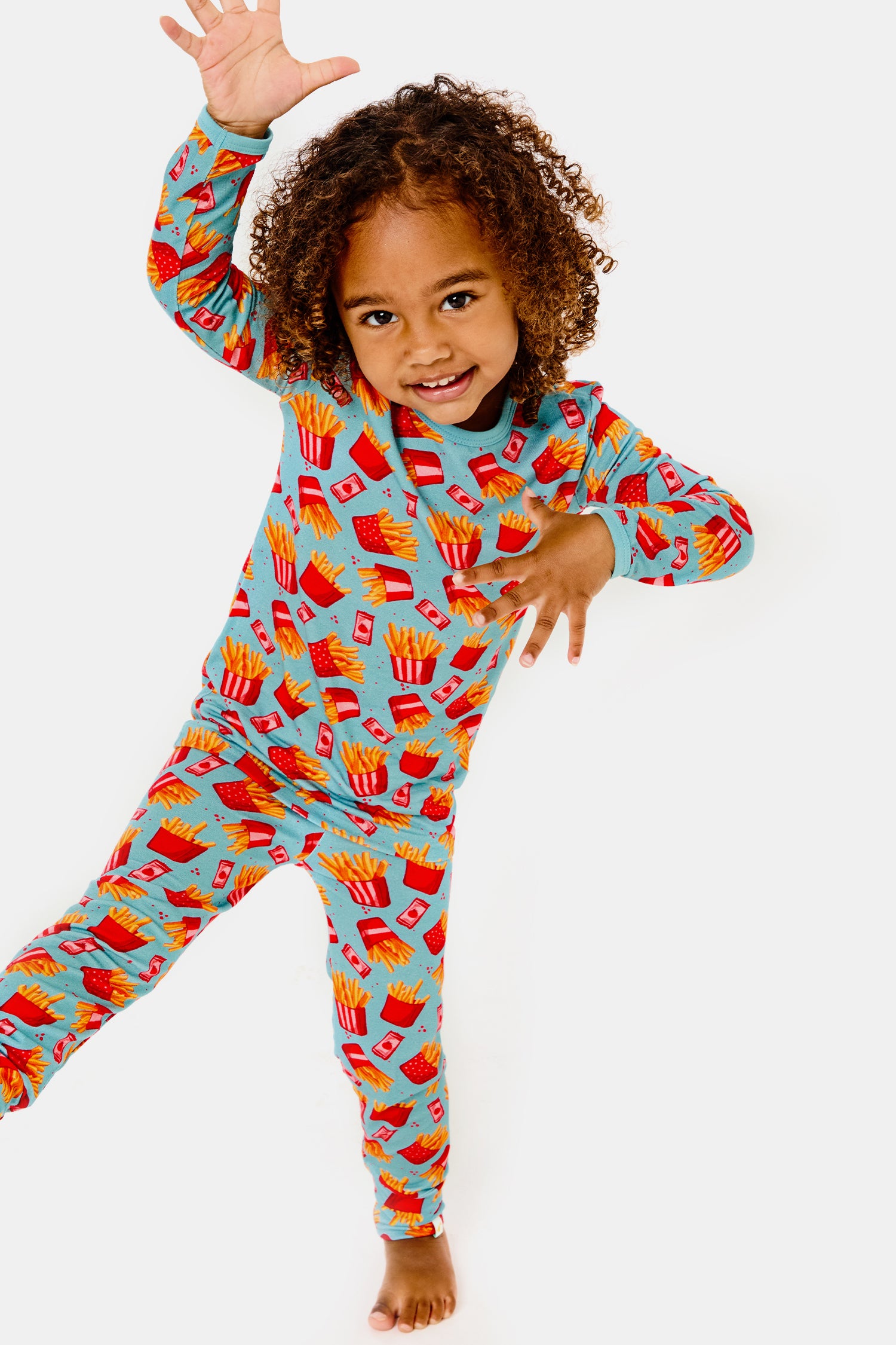 Long Sleeve Pajama Set - French Fries