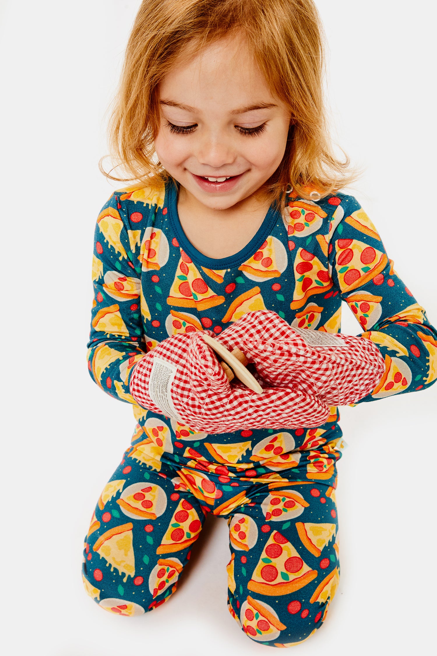 Long Sleeve Pajama Set - Pizza Party