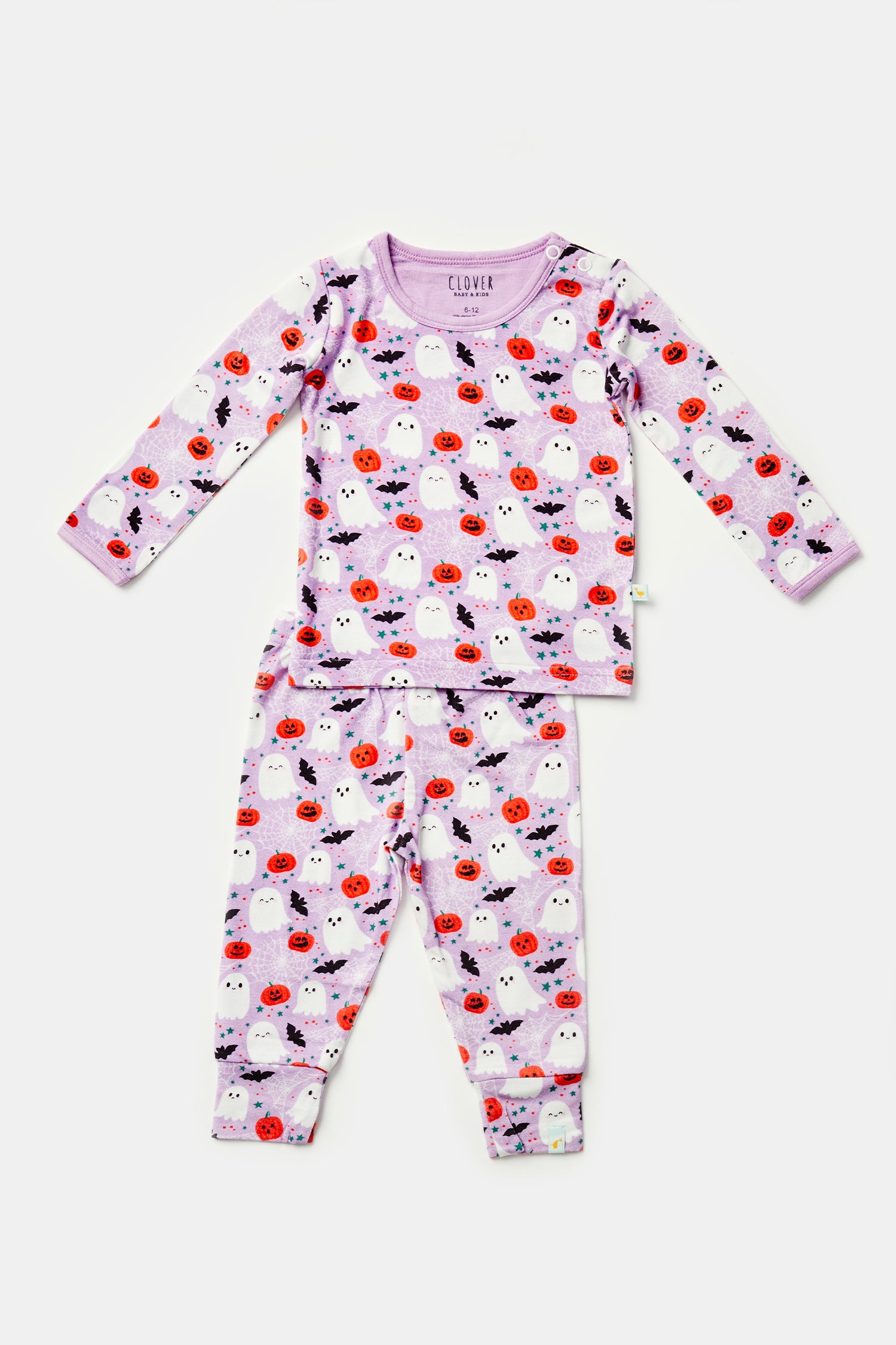 Long Sleeve Pajama Set - Halloween Ghosts