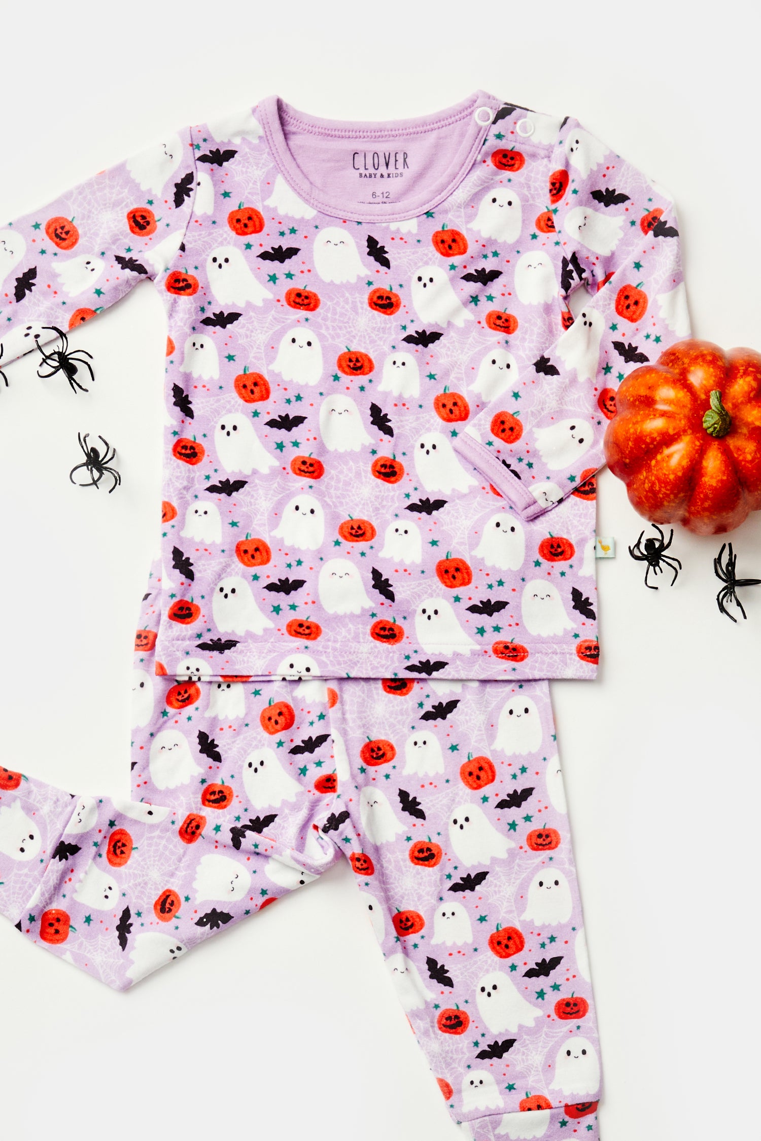 Long Sleeve Pajama Set - Halloween Ghosts