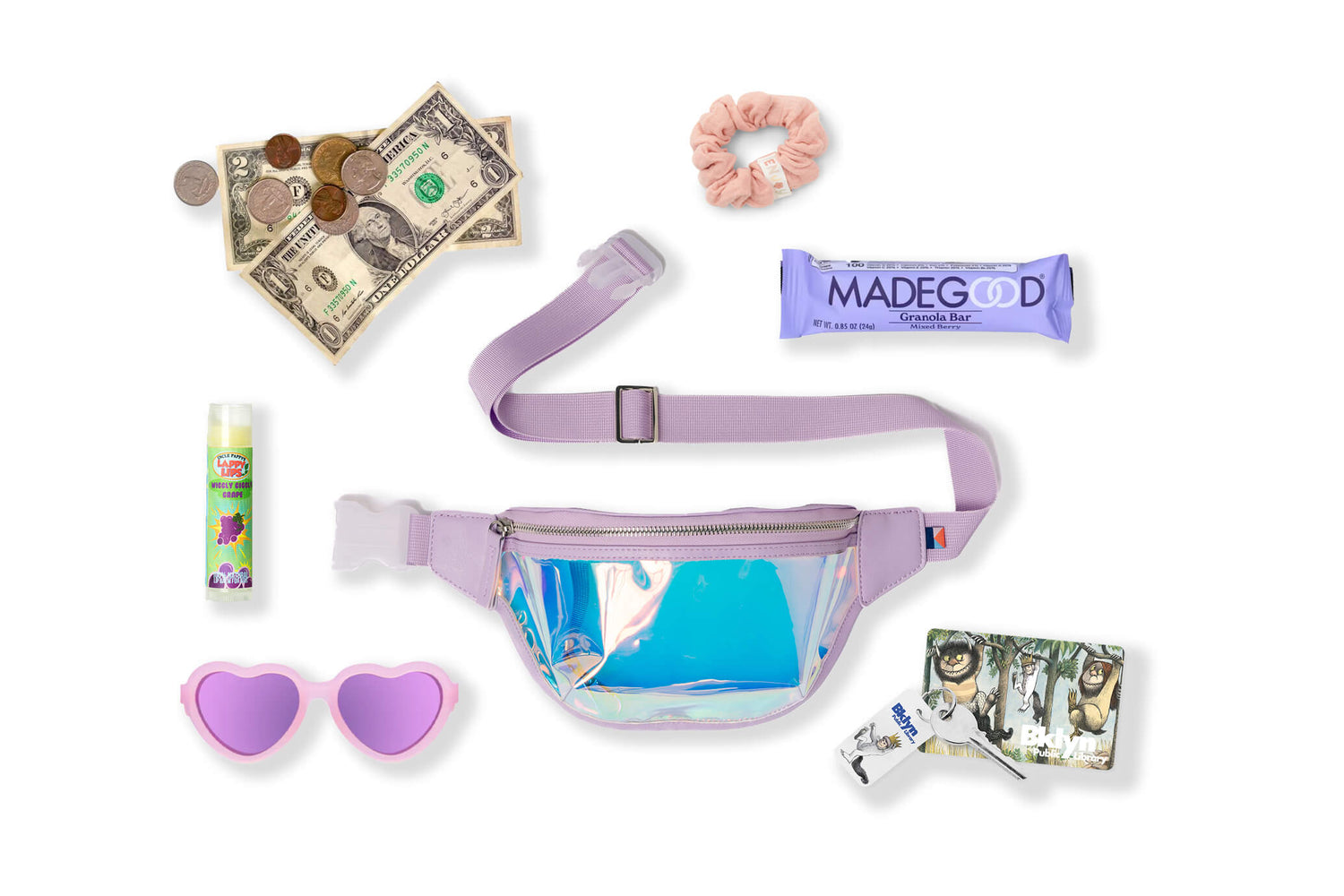 Kibou Kids Belt Bag - Iridescent Clear