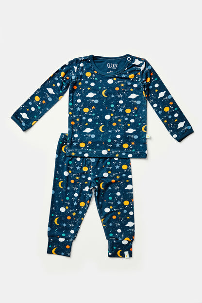 Long Sleeve Pajama Set - Luna Midnight