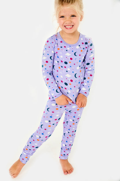 Long Sleeve Pajama Set - Luna Lavender