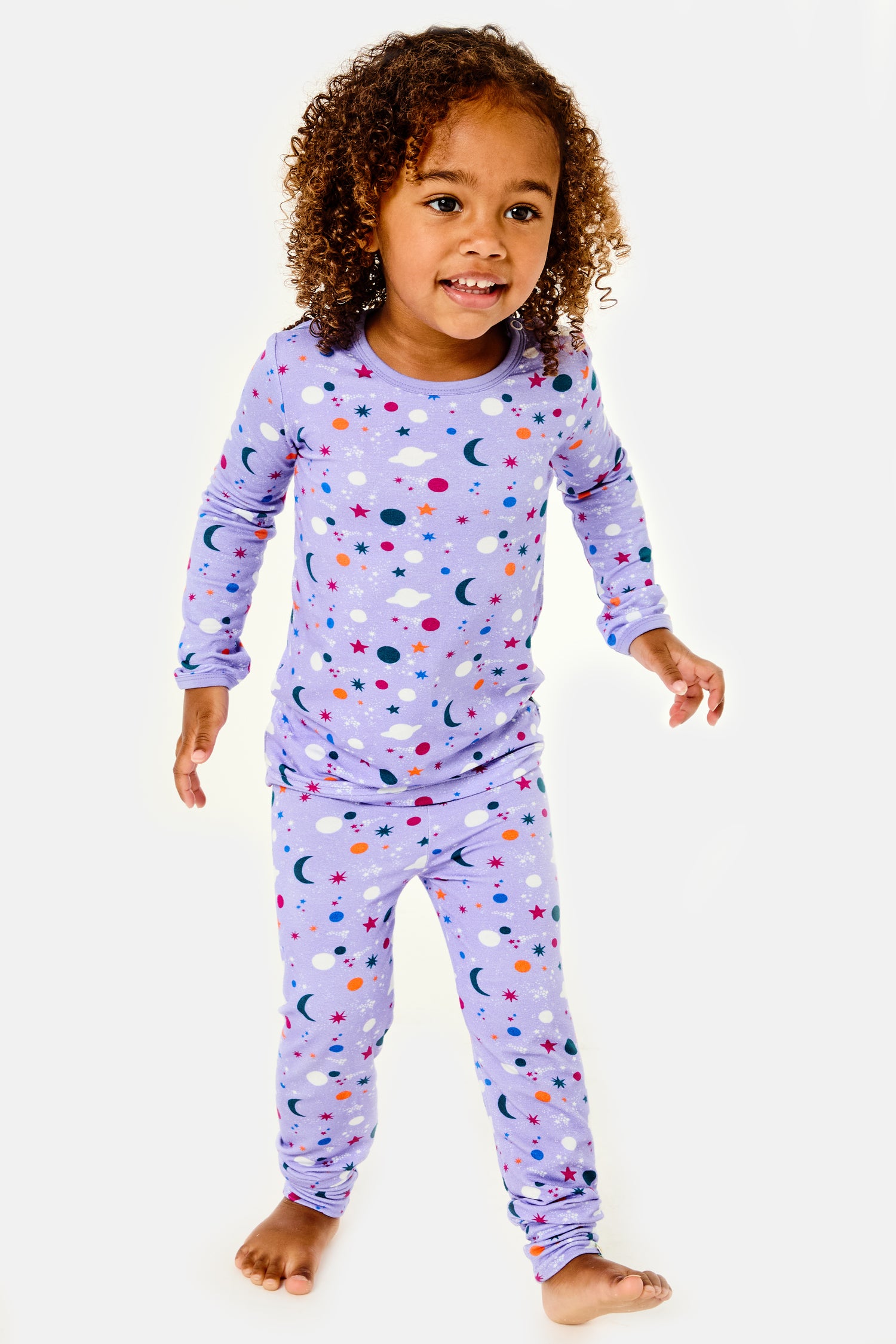 Long Sleeve Pajama Set - Luna Lavender