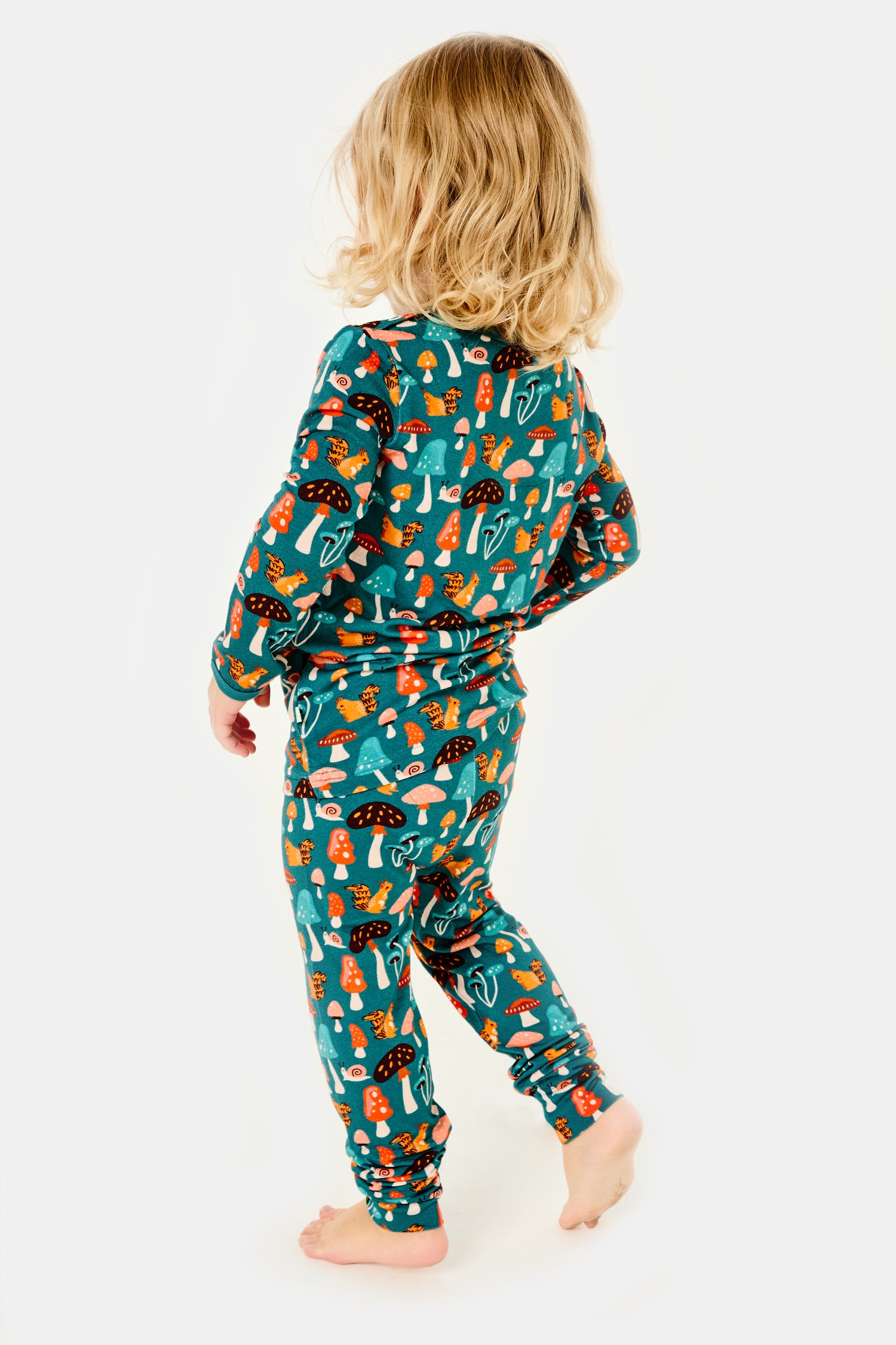 Long Sleeve Pajama Set - Mushroom Forest