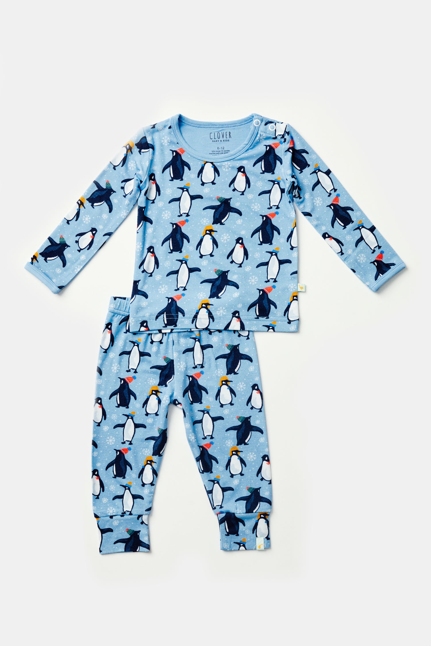 Long Sleeve Pajama Set - Penguins