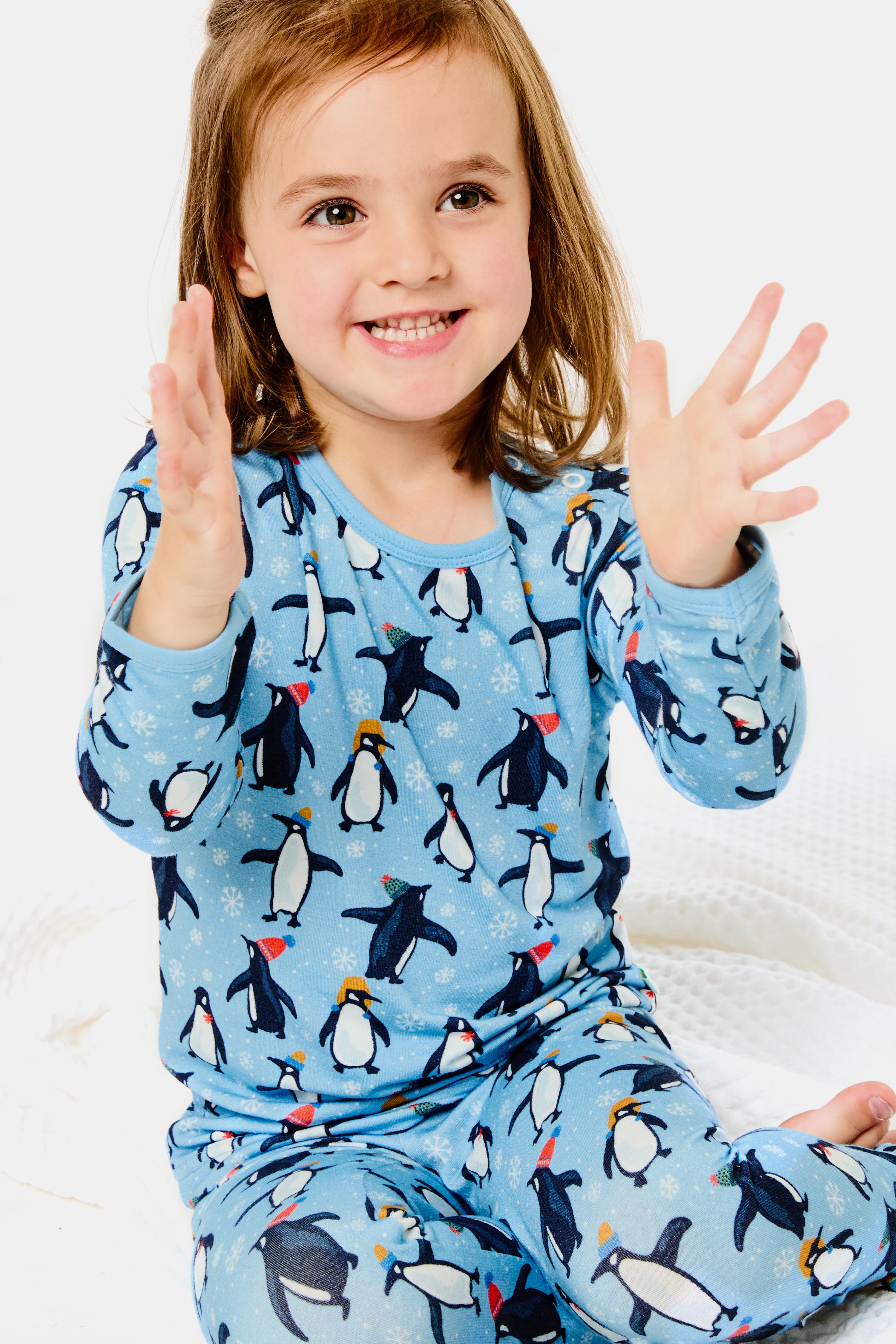 Long Sleeve Pajama Set - Penguins