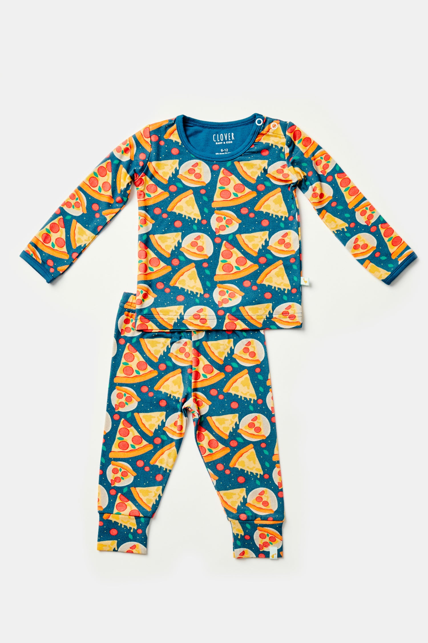 Long Sleeve Pajama Set - Pizza Party