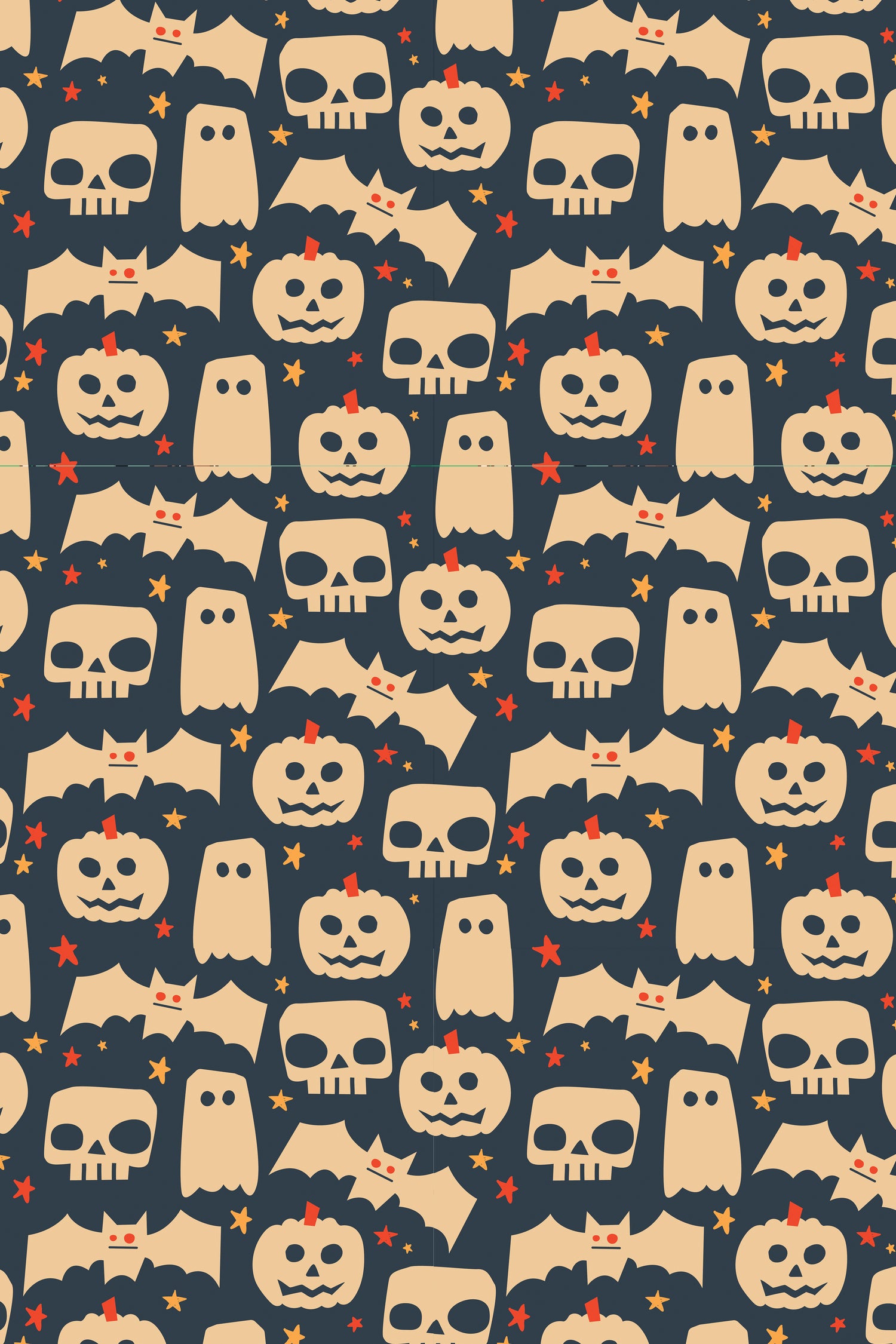 Soft &amp; Stretchy Zipper Footie - Halloween Skeletons