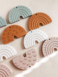 Rainbow + Rays Teether - Eucalyptus