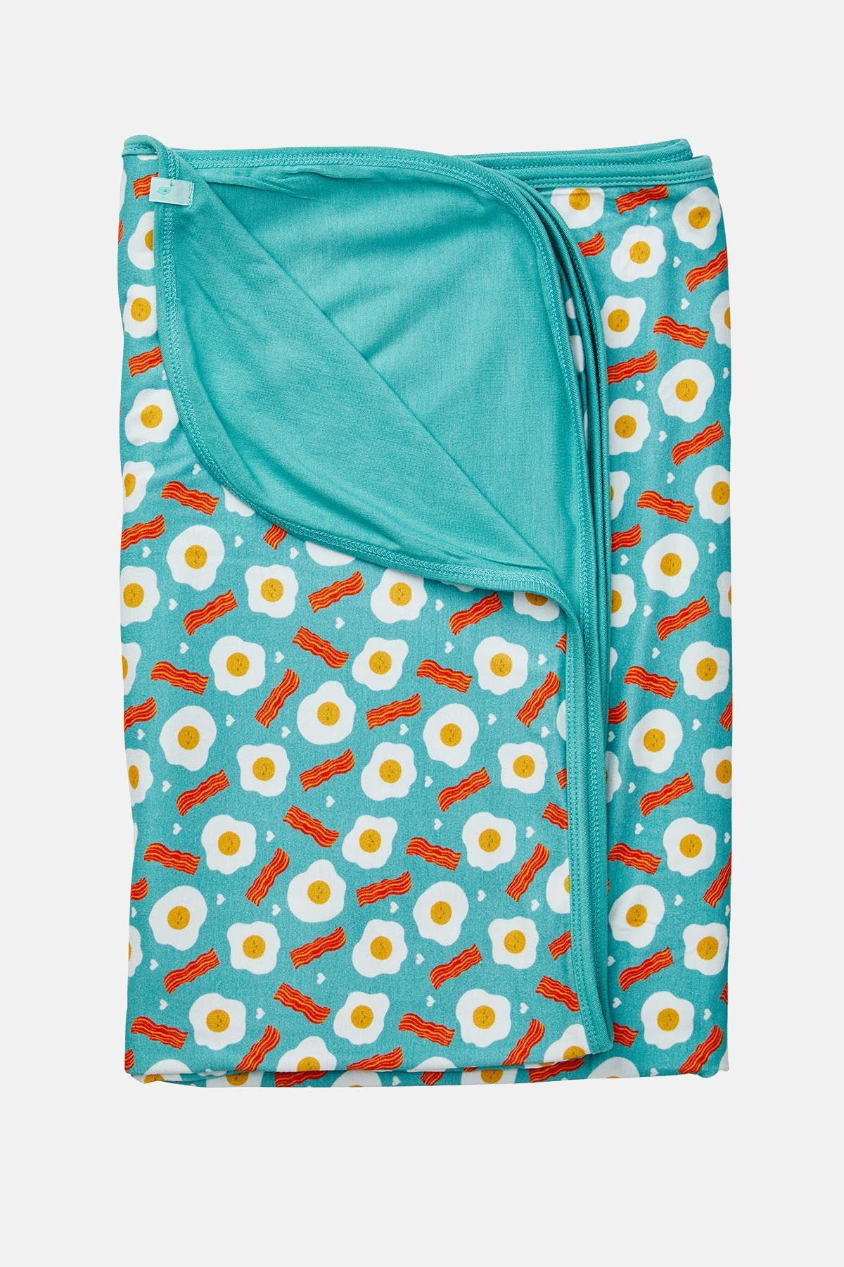 Stretchy Oversized Blanket - Bacon &amp; Eggs Blue