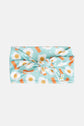 FINAL SALE Bow Headband - Bacon & Eggs Blue