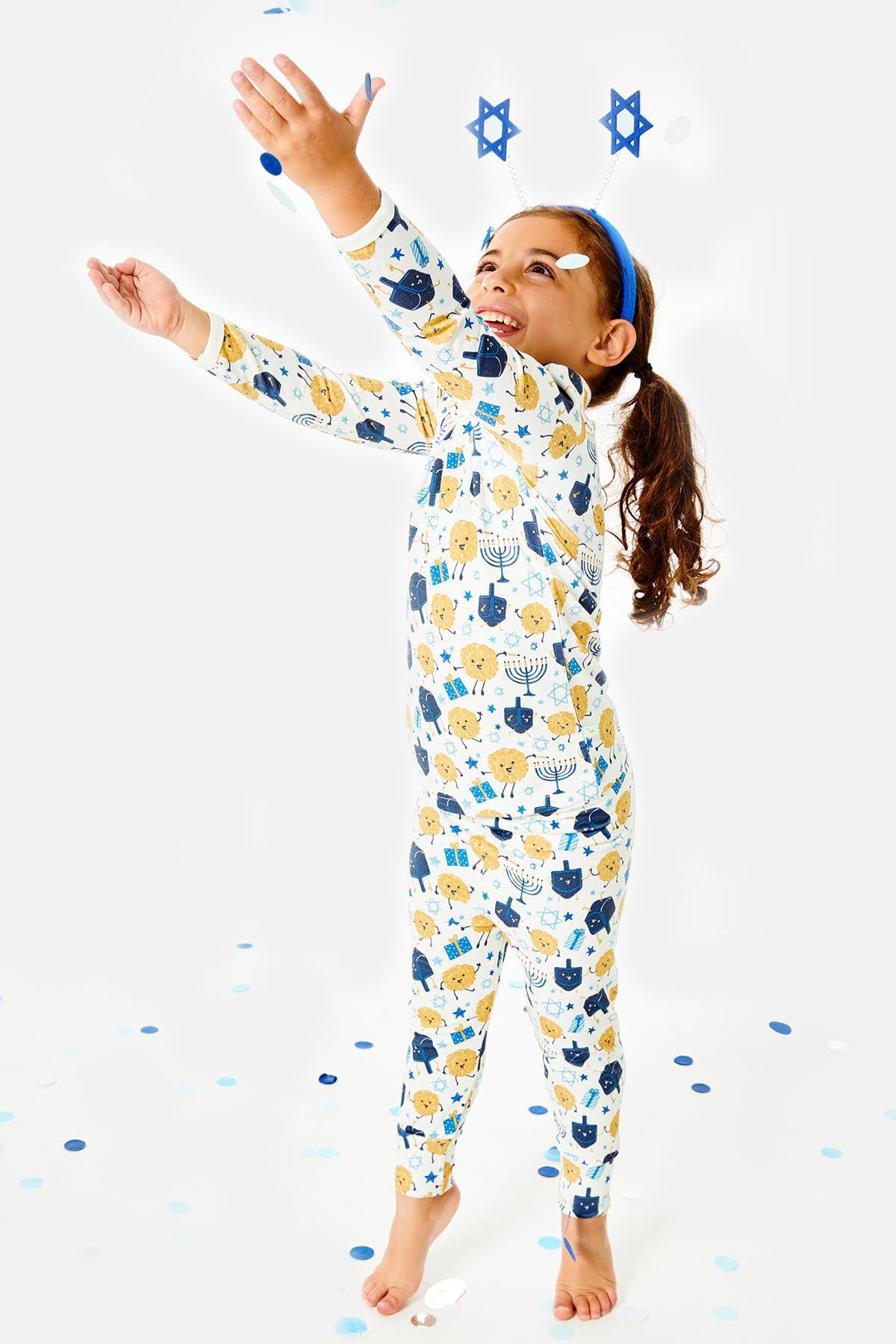 FINAL SALE Long Sleeve Pajama Set - Hanukkah